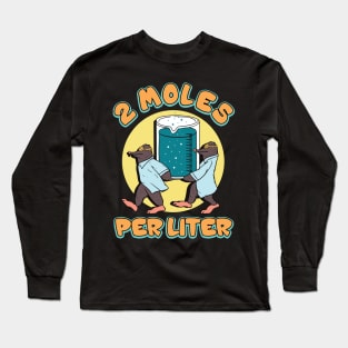 science two moles per liter Long Sleeve T-Shirt